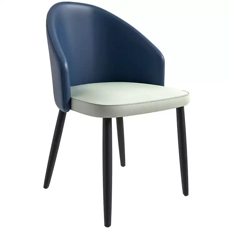 Lot de 2 chaises de salle à manger rembourrées, dossier incurvé avec pieds en bois de chêne