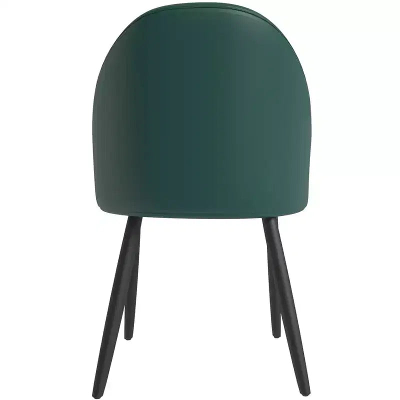Lot de 2 chaises de salle à manger rembourrées, dossier incurvé avec pieds en bois de chêne