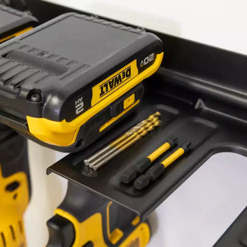 Kit Organisateur d'Outils Électriques Capron, Support Mural en Acier pour Garage