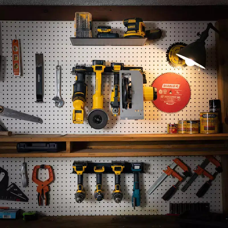 Kit Organisateur d'Outils Électriques Capron, Support Mural en Acier pour Garage
