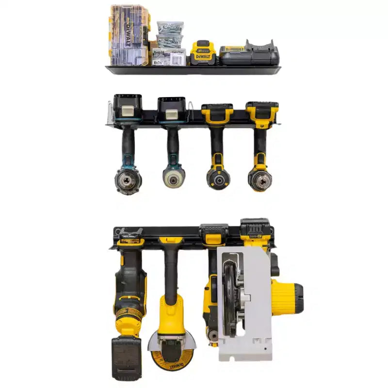 Kit Organisateur d'Outils Électriques Capron, Support Mural en Acier pour Garage