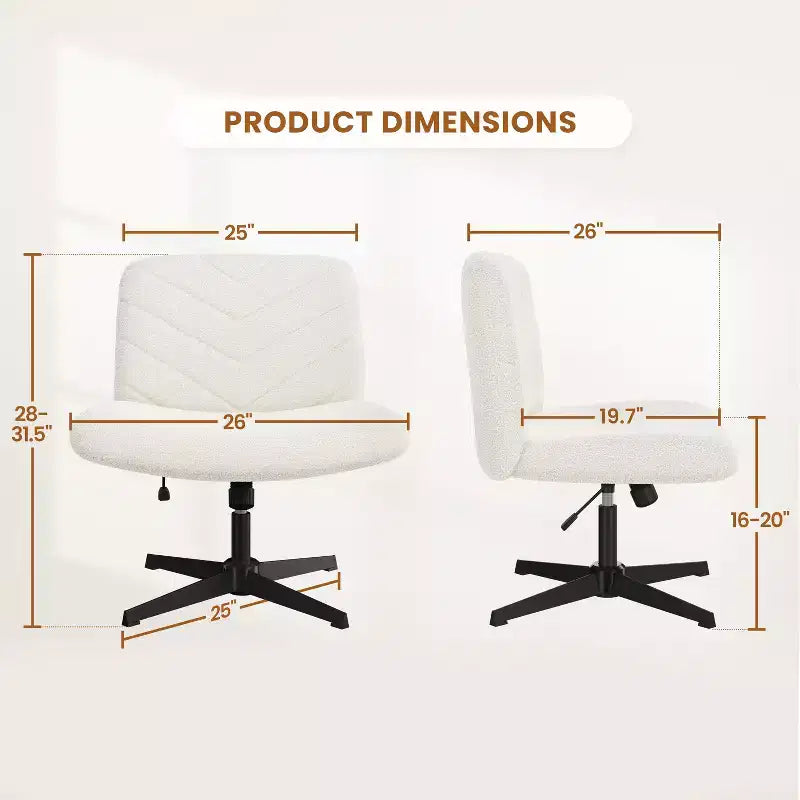 Fauteuil de bureau pivotant en tissu, chaise de bureau pour la maison