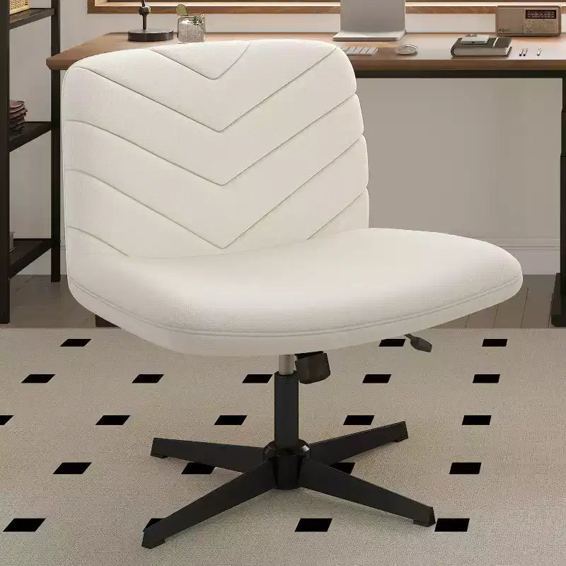 Fauteuil de bureau pivotant en tissu, chaise de bureau pour la maison