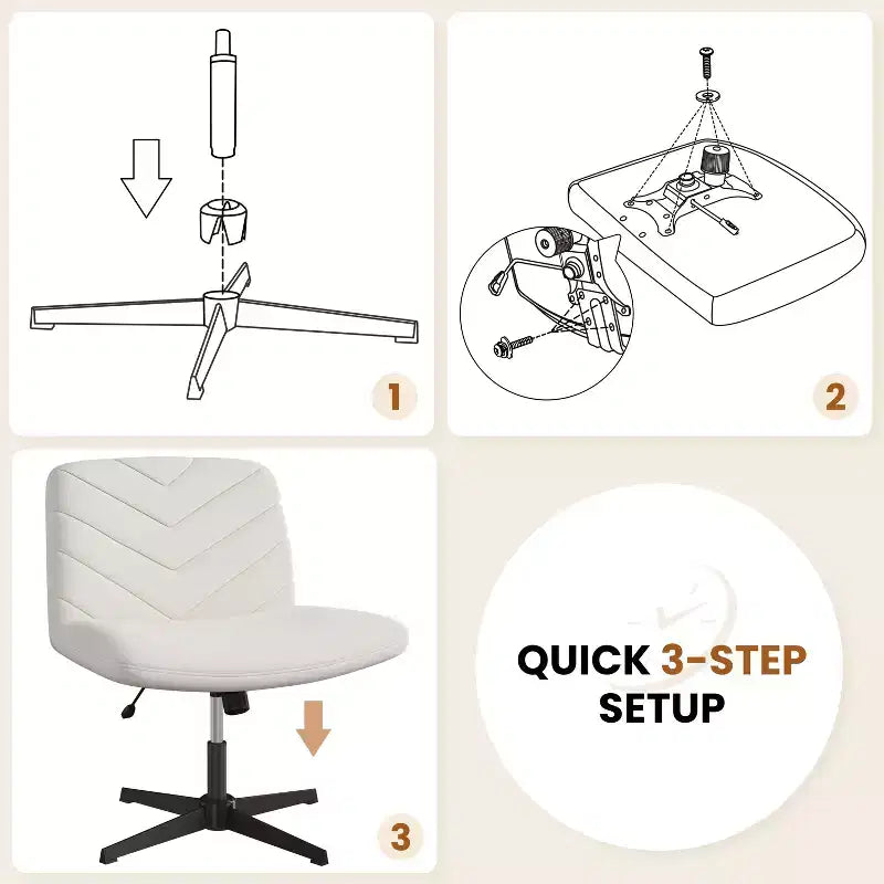 Fauteuil de bureau pivotant en tissu, chaise de bureau pour la maison