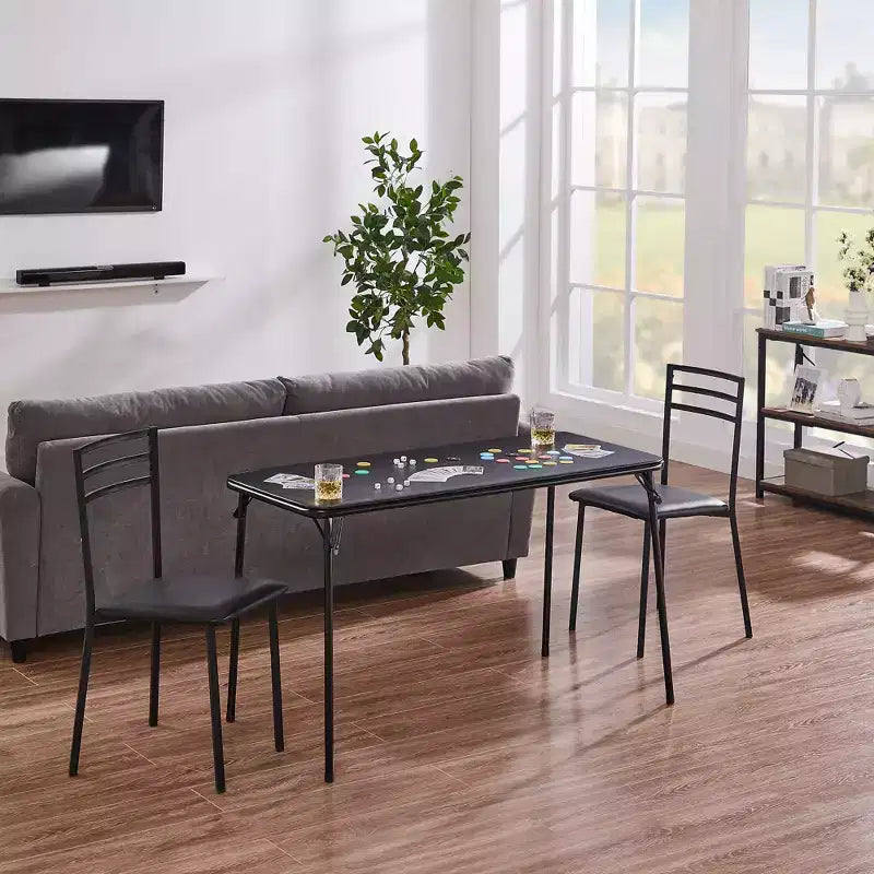 Table pliante en plastique de 122 cm avec sac de rangement, table portable robuste d'intérieur/extérieur avec poignée/verrouillage pour pique-nique, noire