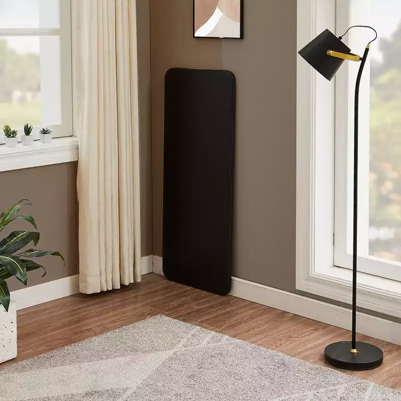 Table pliante en plastique de 122 cm avec sac de rangement, table portable robuste d'intérieur/extérieur avec poignée/verrouillage pour pique-nique, noire
