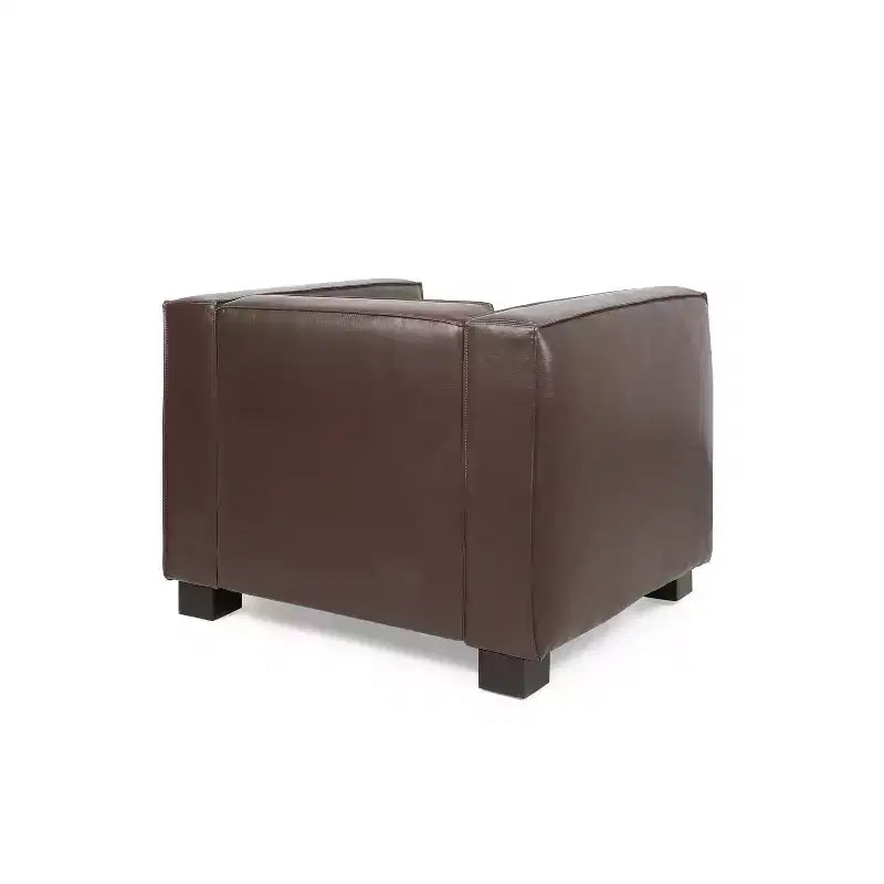 Fauteuil club contemporain en similicuir