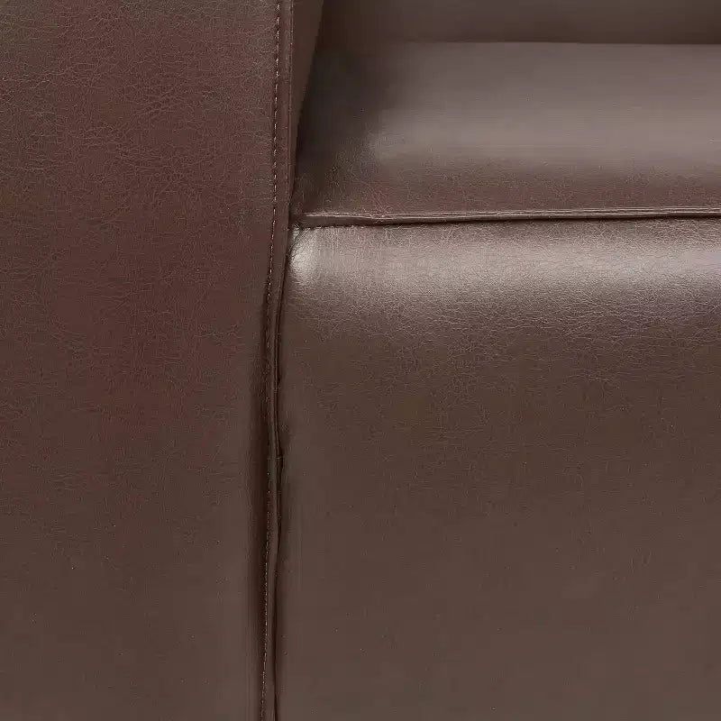 Fauteuil club contemporain en similicuir