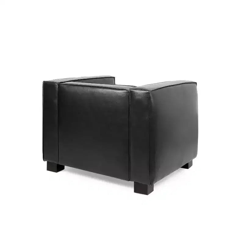 Fauteuil club contemporain en similicuir