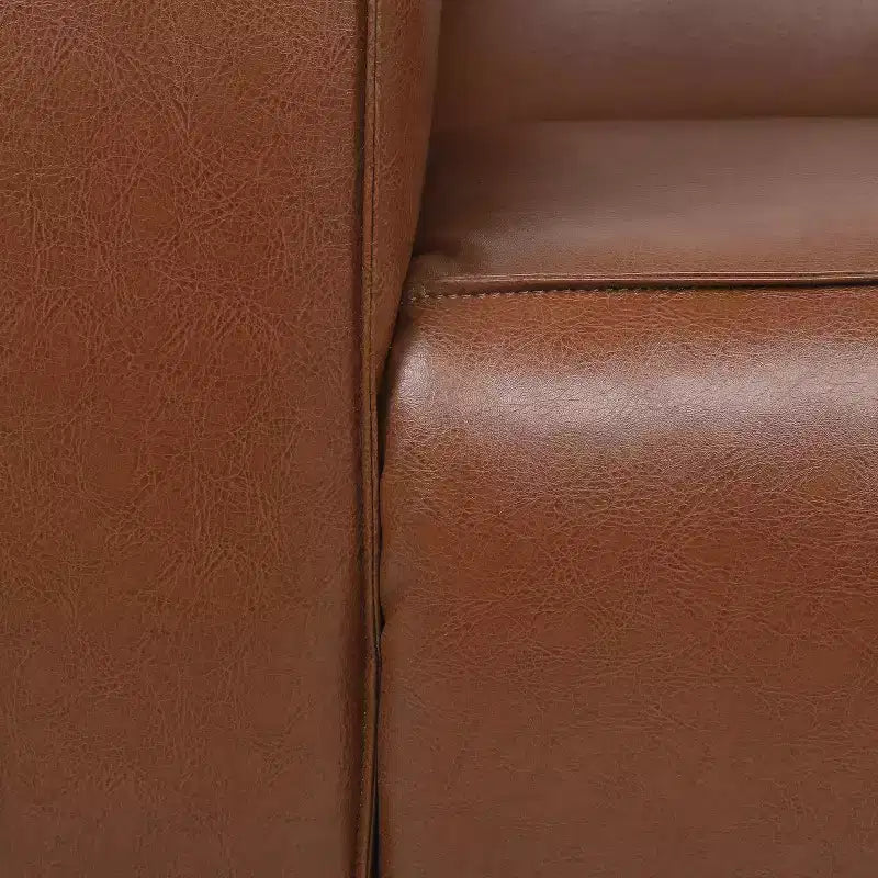 Fauteuil club contemporain en similicuir