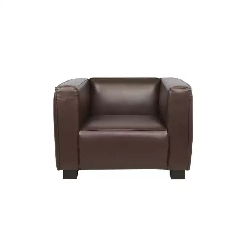 Fauteuil club contemporain en similicuir