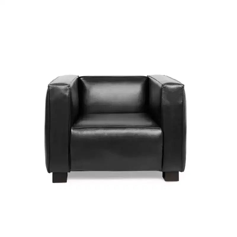 Fauteuil club contemporain en similicuir