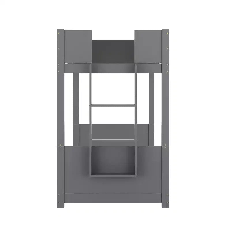 Lit superposé pour enfants en bois massif transformable, deux lits jumeaux, avec échelle, sommier tapissier non requis