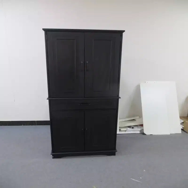 Meuble de rangement autoportant de 183 cm avec 4 portes, tiroirs et 4 étagères