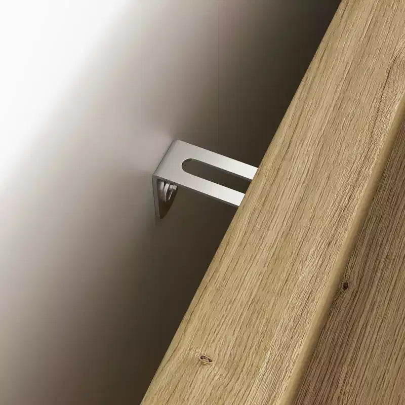 Commode horizontale en bois à six tiroirs avec poignées dorées 47,24 po L, style ferme