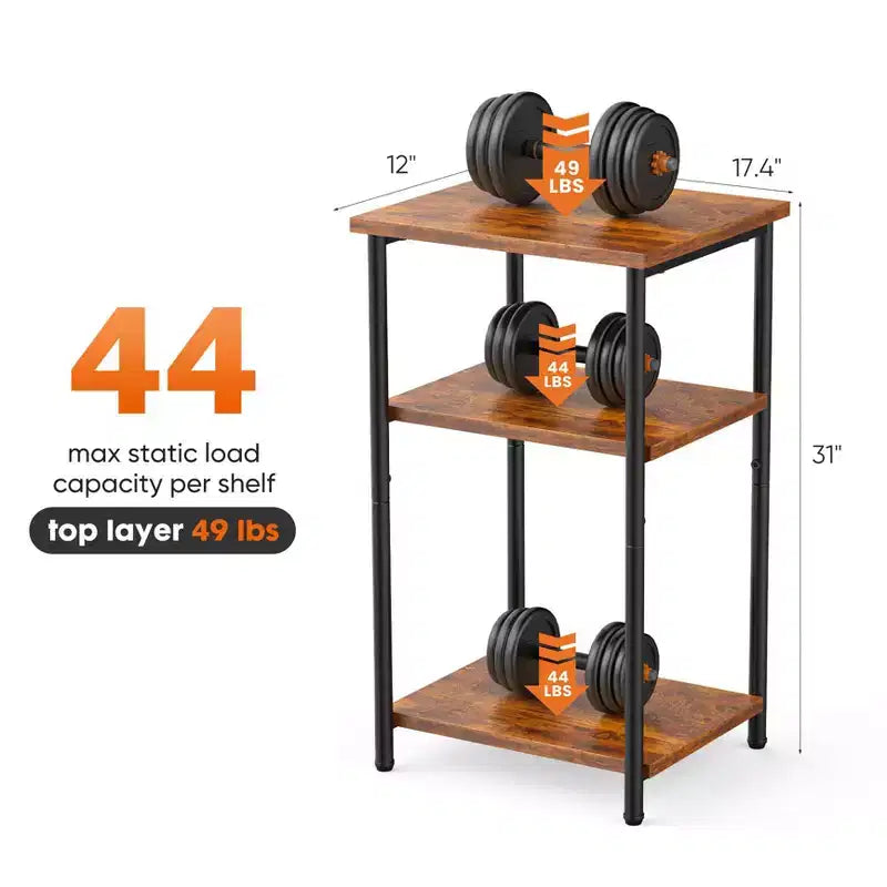 Table de chevet 3 niveaux avec pieds réglables, 1 ou 2 tables d'appoint compactes avec étagères de rangement, tables de chevet pour salon, chambre, salle de bain