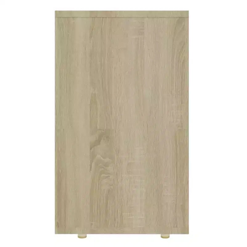 Ensemble de 3 tables gigognes en bois d'ingénierie chêne Sonoma, de petite à moyenne taille