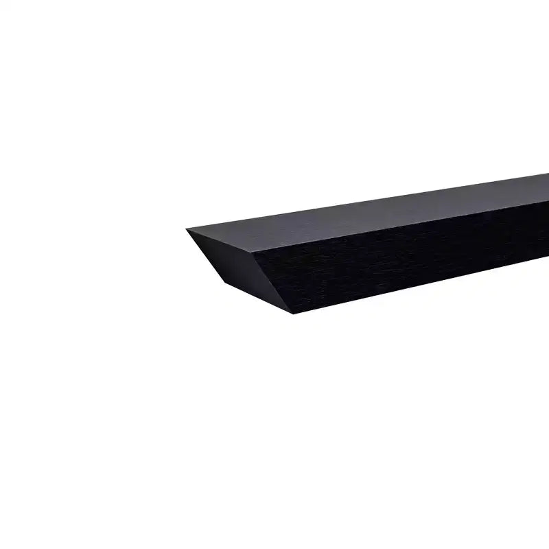 Étagère murale flottante noire de 45,9 cm, avec supports invisibles, en bois, pour salle de bain, chambre, cuisine