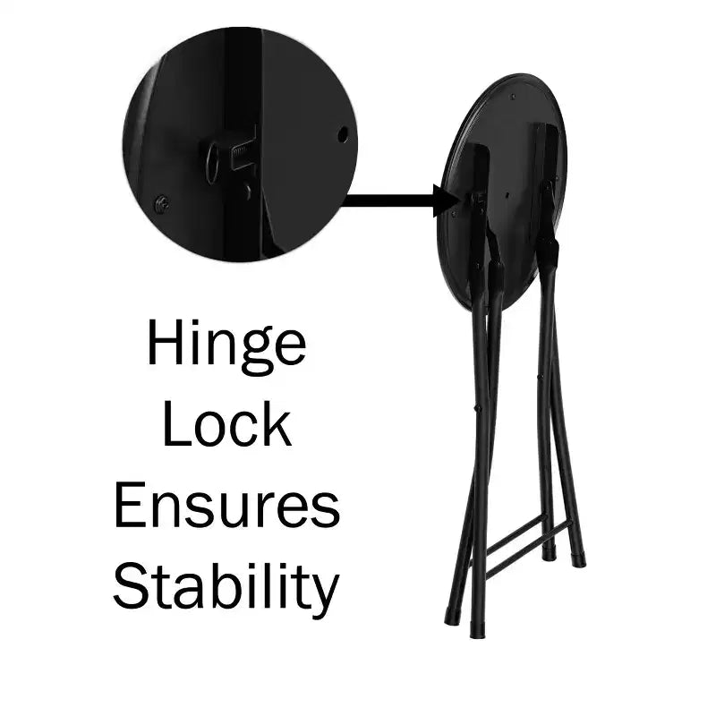 Lot de 2 tabourets de bar pliants, résistants 46 cm avec capacité de 102 kg et sièges rembourrés pour dortoir, salle de récréation ou salle de jeux
