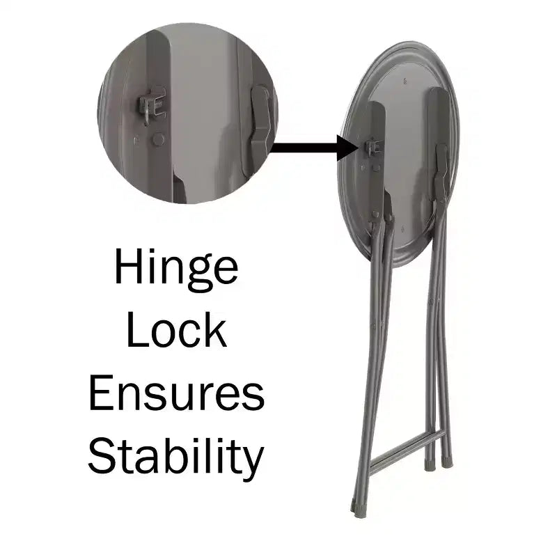 Lot de 2 tabourets de bar pliants, résistants 46 cm avec capacité de 102 kg et sièges rembourrés pour dortoir, salle de récréation ou salle de jeux