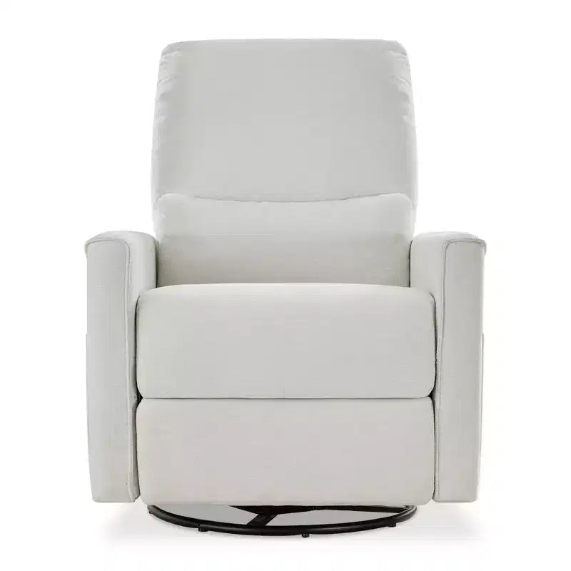 Fauteuil inclinable, pivotant et à bascule électrique, planeur en tissu avec support lombaire et ports USB/Type-C
